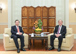2024年2月26日，澳门特区行政长官贺一诚会见乐动官方网站_乐动（中国）
党委书记、董事长刘敬桢一行，双方就推动大健康产业发展、横琴粤澳深度合作区建设等议题交换意见